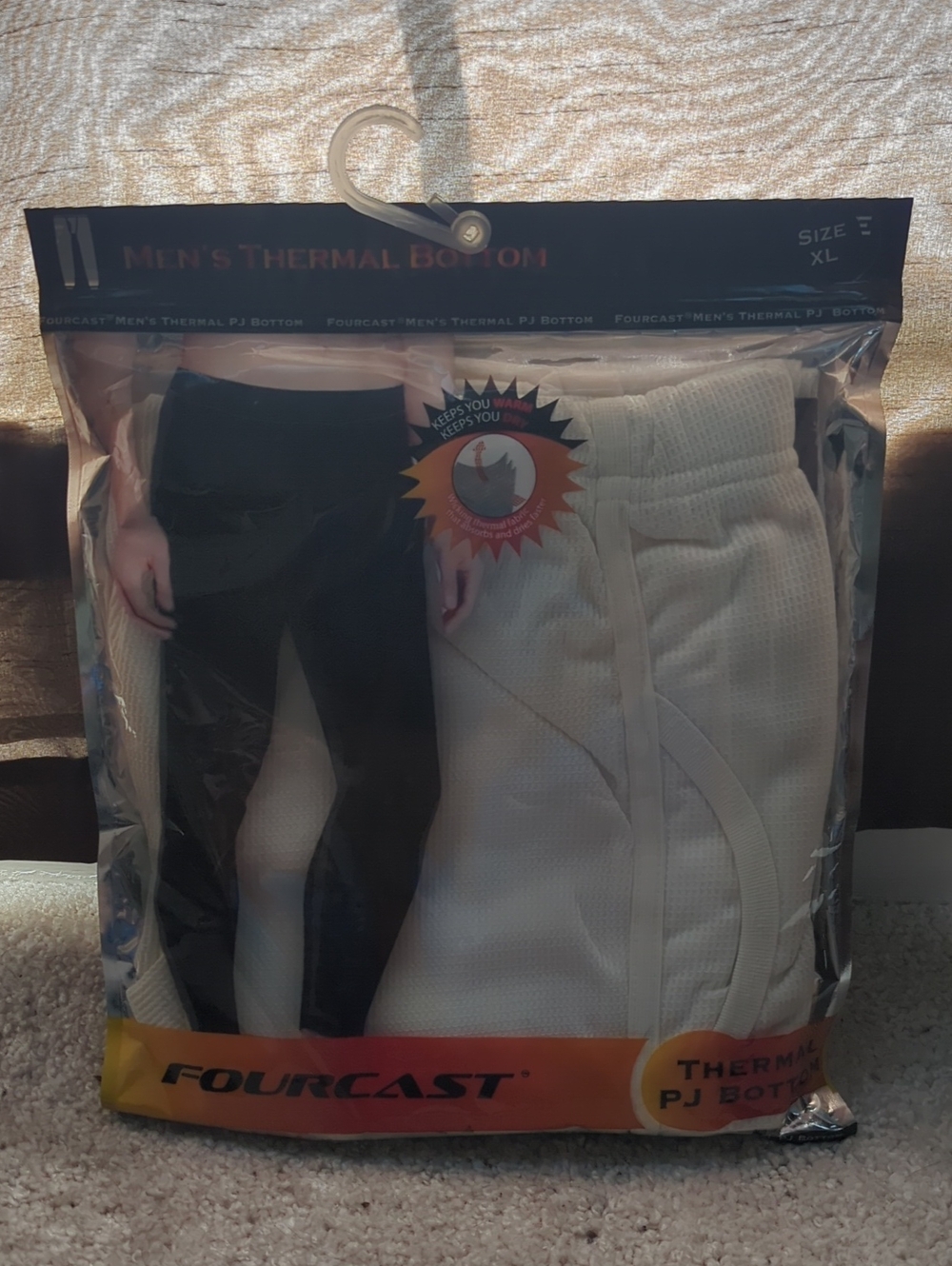 Forcast Men's Thermal PJ Bottoms - White